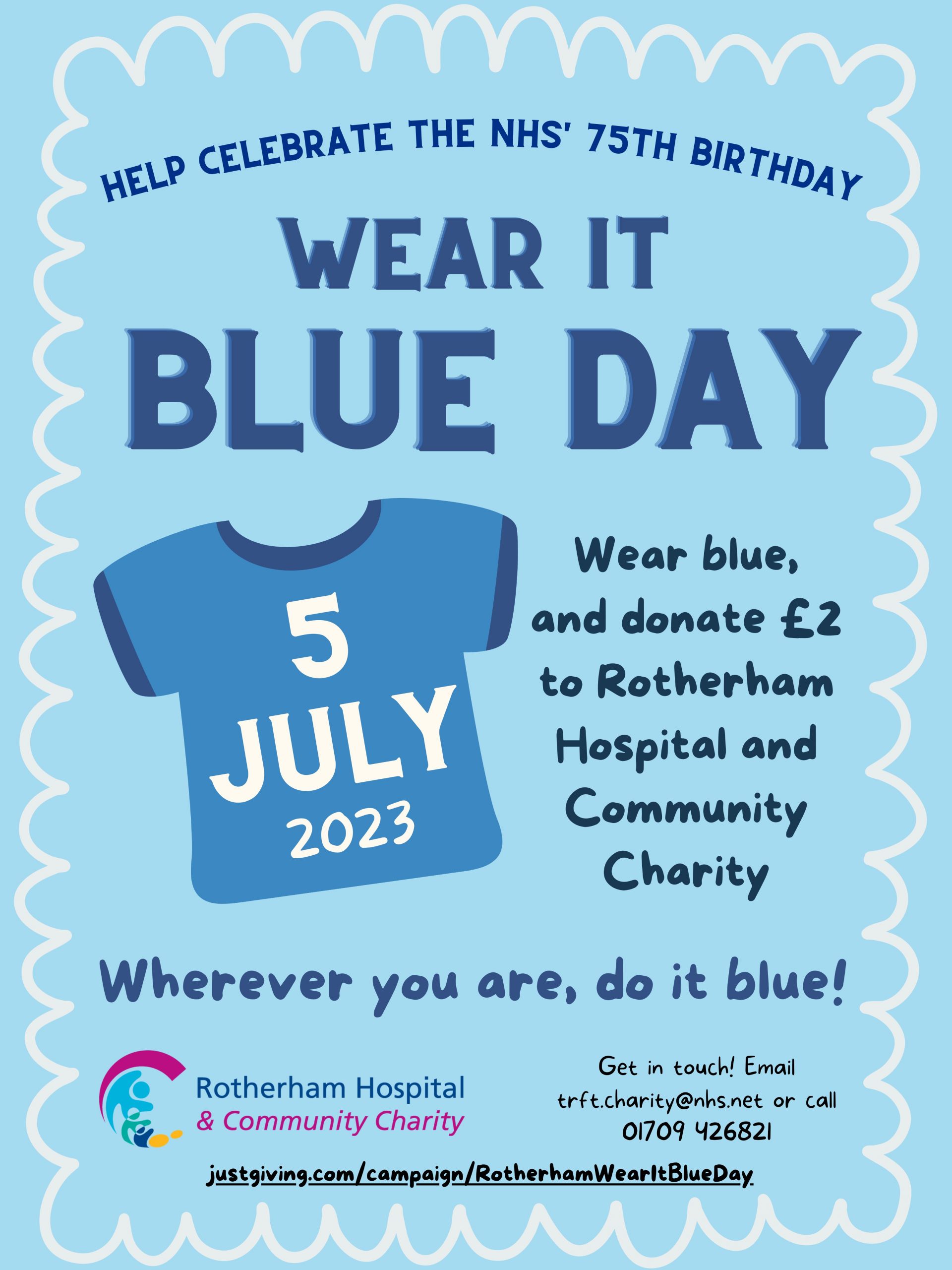 Wear it Blue Day Rotherham Opportunities College